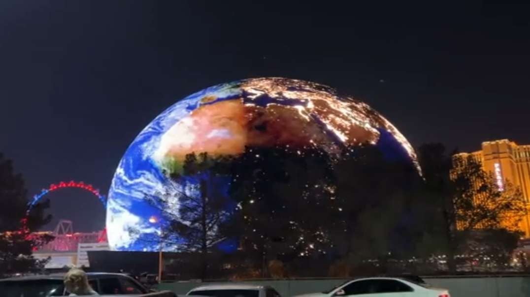 Watch this massive LED sphere in Las Vegas light up for the first time