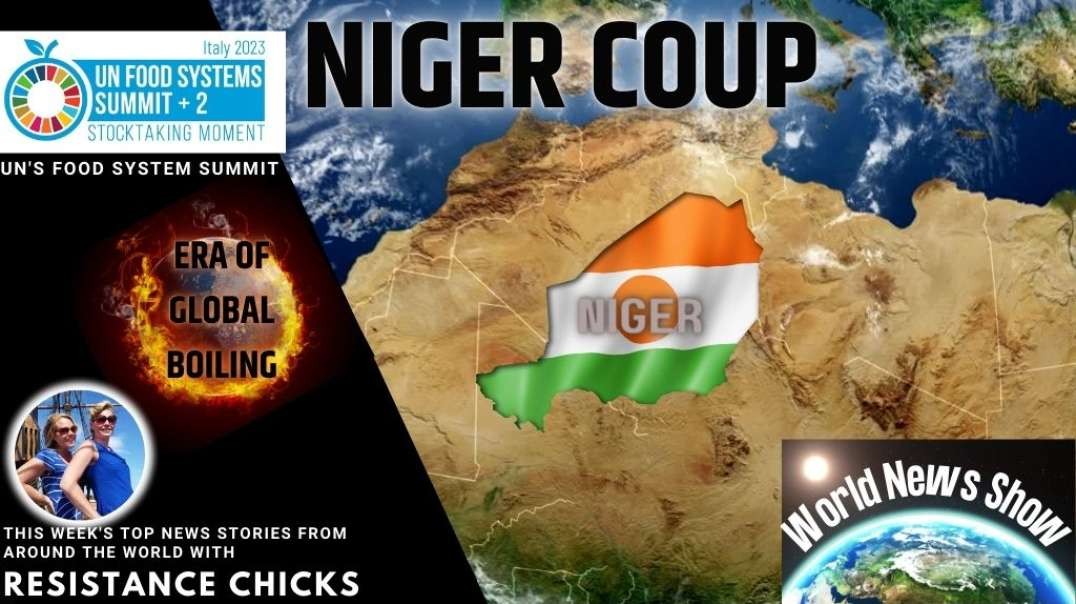 Niger Coup; Era of "Global Boiling"; UN's Food System Summit World News 7/30/23