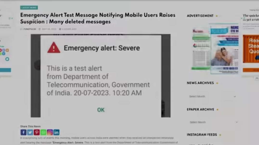 THIS IS HUGE!!! INDIA MOBILE EMERGENCY ALERT MESSAGE _ Almas Jacob.mp4