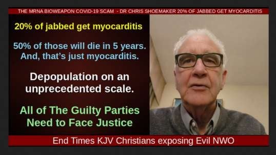 THE MRNA BIOWEAPON COVID-19 SCAM  - DR CHRIS SHOEMAKER 20% OF JABBED GET MYOCARDITIS