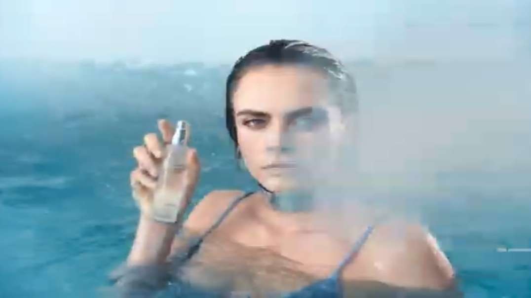 Watch Cara Delevingne spritz her face with industrial waste.