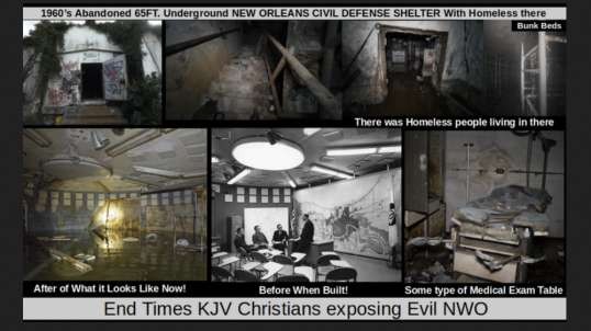 1960’s Abandoned 65FT. Underground NEW ORLEANS CIVIL DEFENSE SHELTER With Homeless there