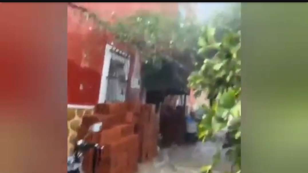 a strong storm hits the city of Orihuela (Alicante) Spain.  14 June 2023.mp4