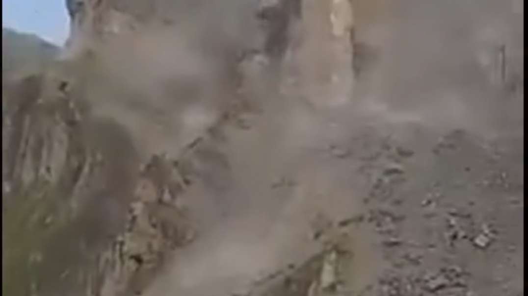 Major rock slope collapse in Bisisthal, Switzerland