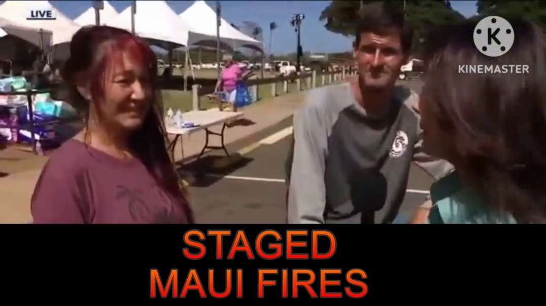 the staged Maui fires Crisis actors
