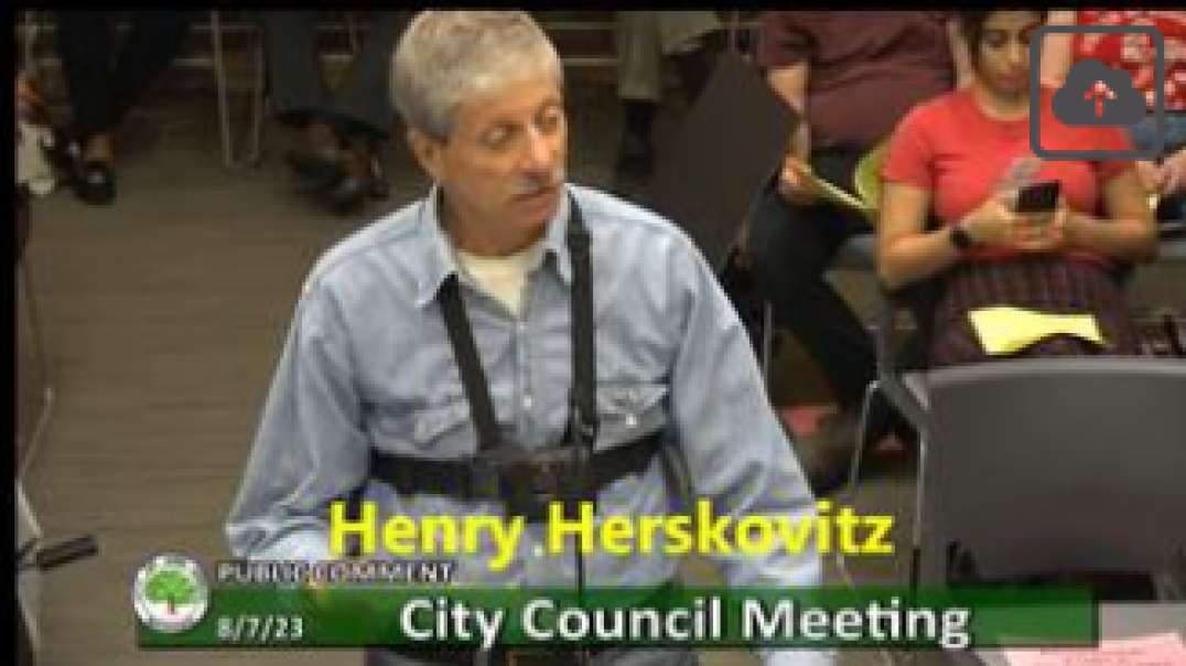 Henry Herskovitz Ann Arbor, MI CC Meeting (Aug 7, 2023), Aug 18, 2023