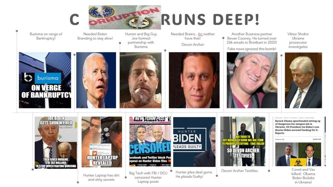 7/31/2023 - Biden involved in Lies - Bribes - Biolabs - Treason!  They're turning on Bidens!