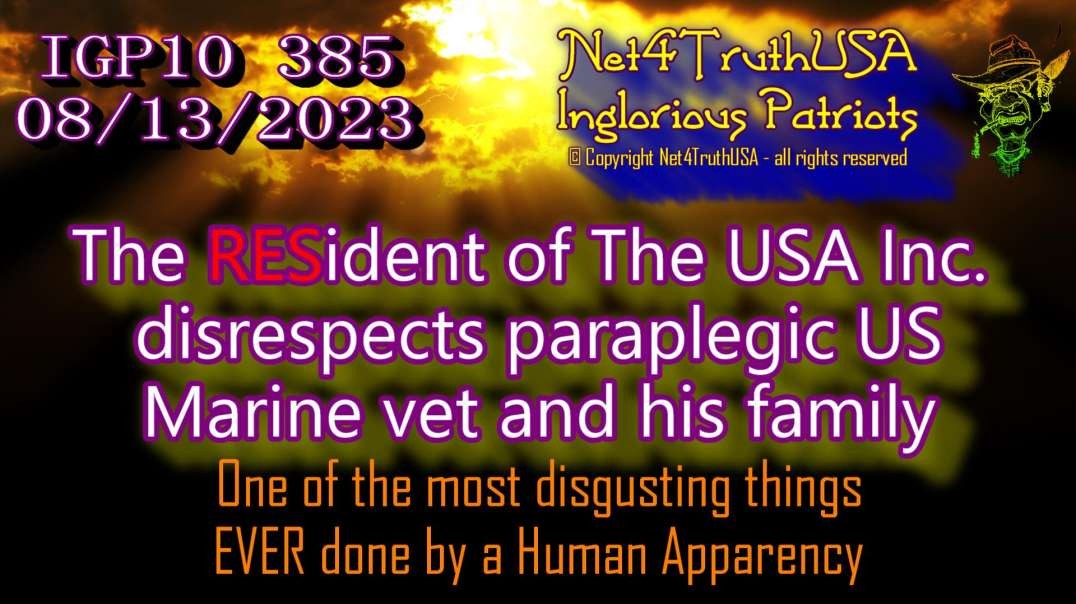IGP10 385 - The RESident of The USA Incorporated disrespects paraplegic vet and his family.mp4