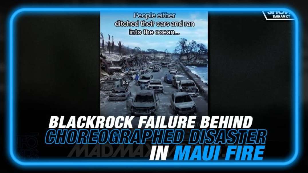 Choreographed Disaster- Blackrock Failed to Update Powerlines and Trim Back Trees, Blame Climate Change for Maui Inferno