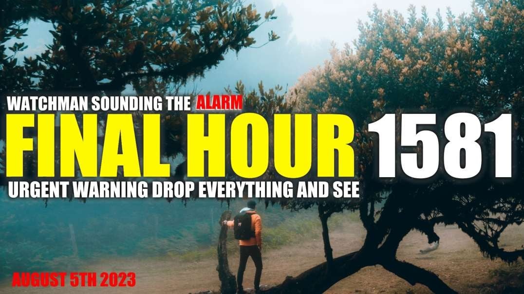 FINAL HOUR 1581 - URGENT WARNING DROP EVERYTHING AND SEE - WATCHMAN SOUNDING THE ALARM