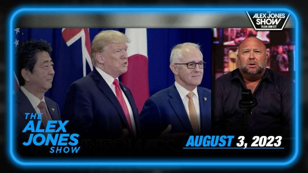 Alex Jones Show – Republic In Crisis: President Trump Criminally Charged For Jan 6 While Ray Epps Walks Free – THURSDAY FULL SHOW 08/03/23
