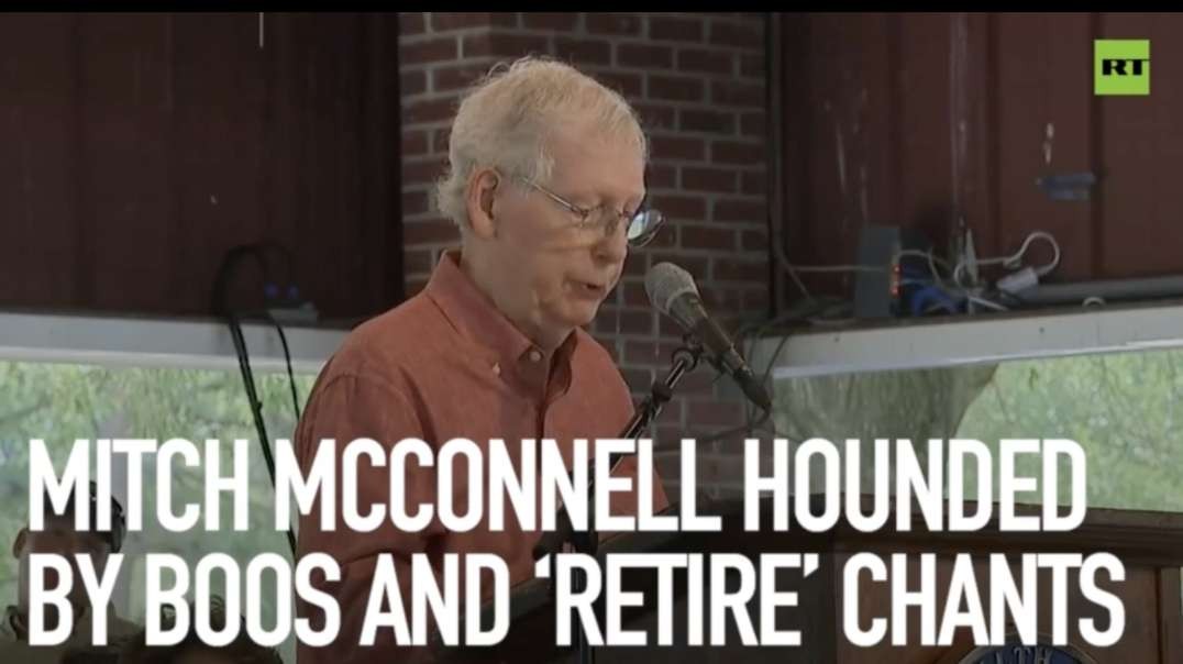 Pedophile Mitch McConnell hounded by boos and ‘retire’ chants