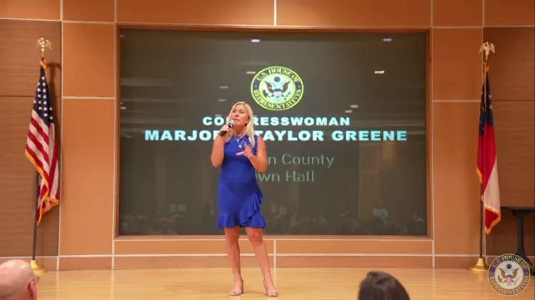 Marjorie Taylor Greene at Gordon County Town Hall