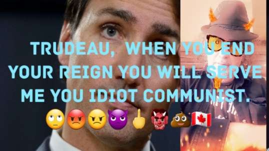 Trudeau Is Obviously A Cowardly Communist. 🙄😡😠👿🖕👹💩🇨🇦