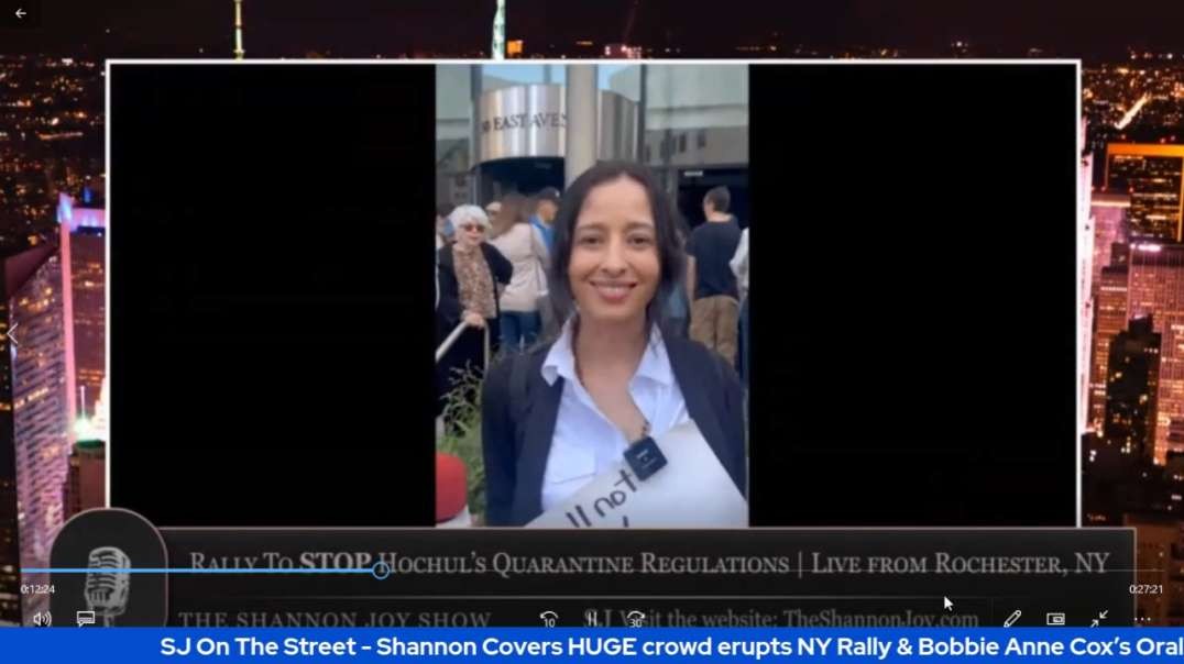 Shannon HUGE crowd erupts NY Rally & Bobbie Anne Cox’s Oral Arguments Against Quarantine Camps