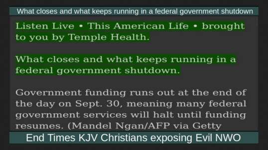 What closes and what keeps running in a federal government shutdown