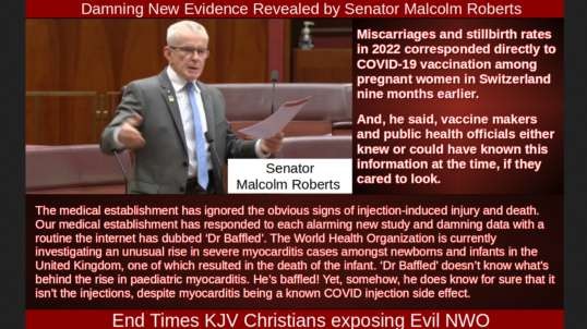 Damning New Evidence Revealed by Senator Malcolm Roberts