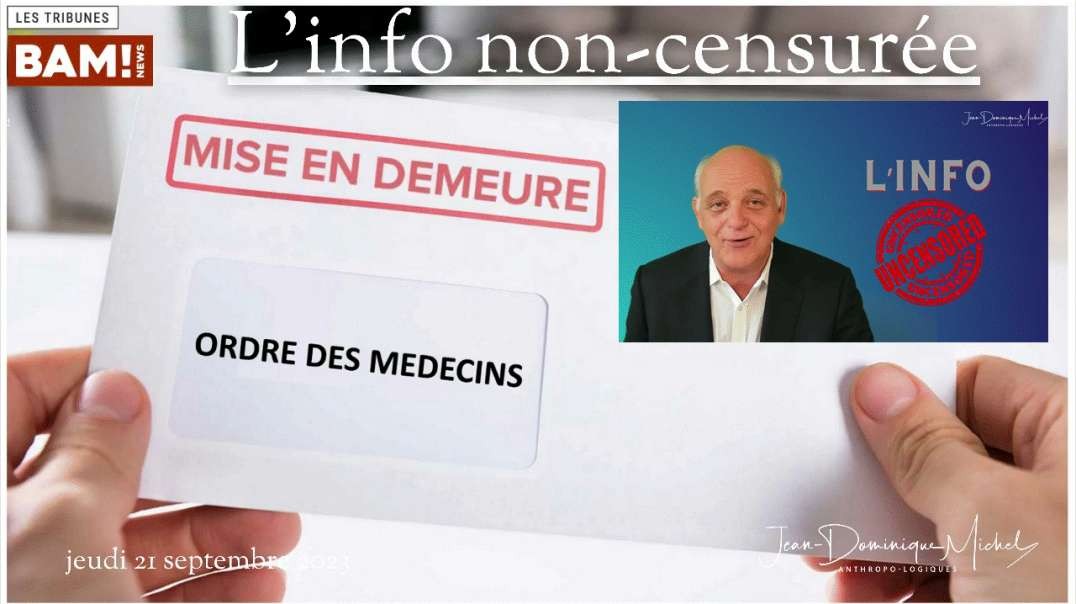 ✅ Mise en demeure à l'Ordre des Médecins belge