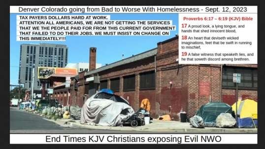 Denver Colorado going from Bad to Worse With Homelessness - Sept. 12, 2023