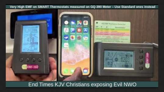 Very High EMF on SMART Thermostats measured on GQ-390 Meter – Use Standard ones instead