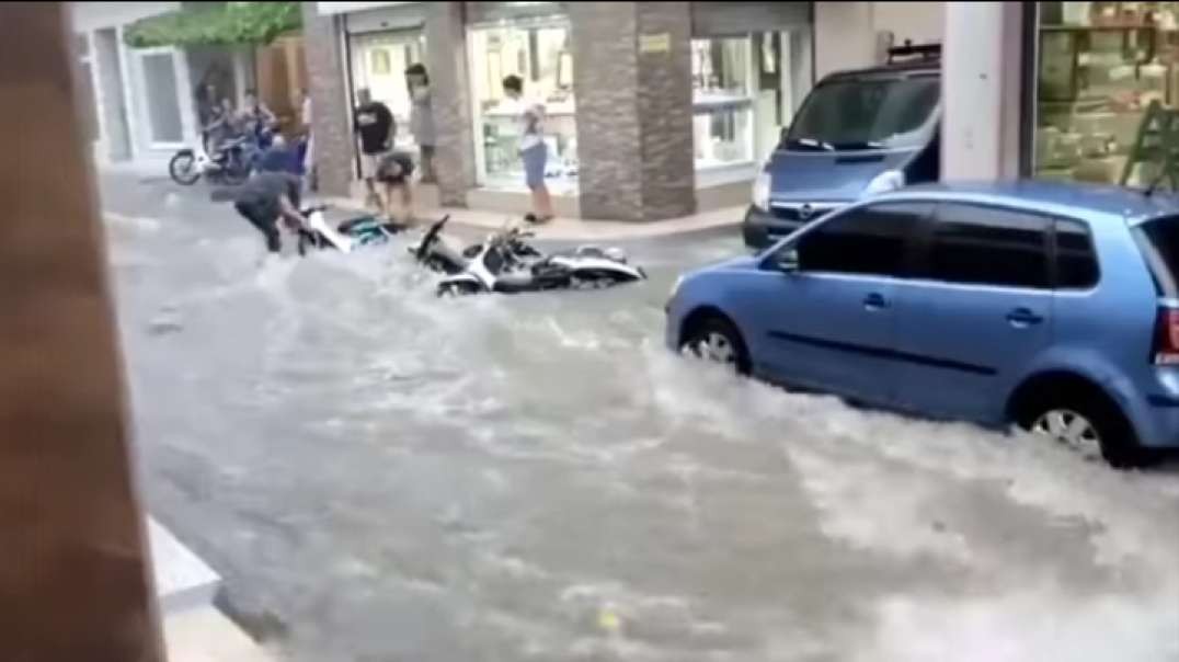Most flood in history. Volos,Greece.mp4