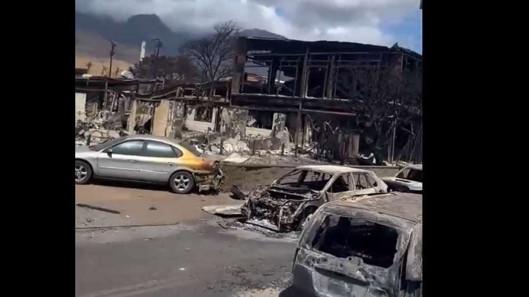 Lahaina Maui Fires Aug 11th After The Fires Destruction Front Street Walk Footage halamangaono