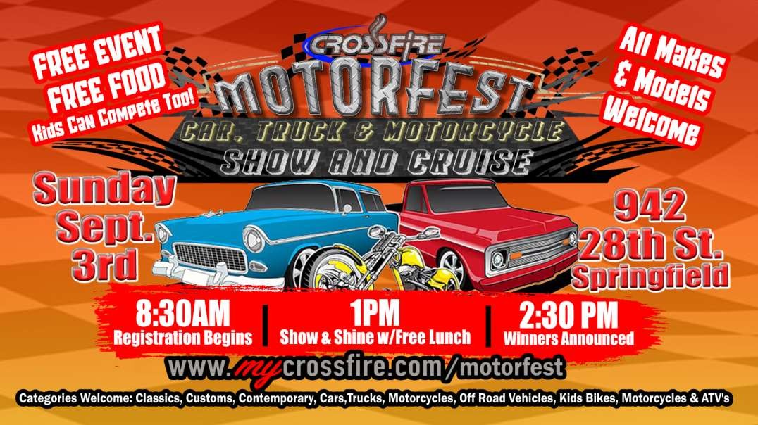 Motorfest Sunday (9 am Service) | Crossfire Healing House