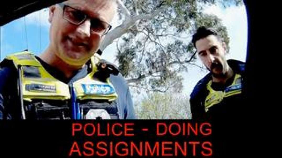 Police doing assignments