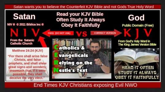 Satan wants you to believe the Counterfeit KJV Bible and not Gods True Holy Word