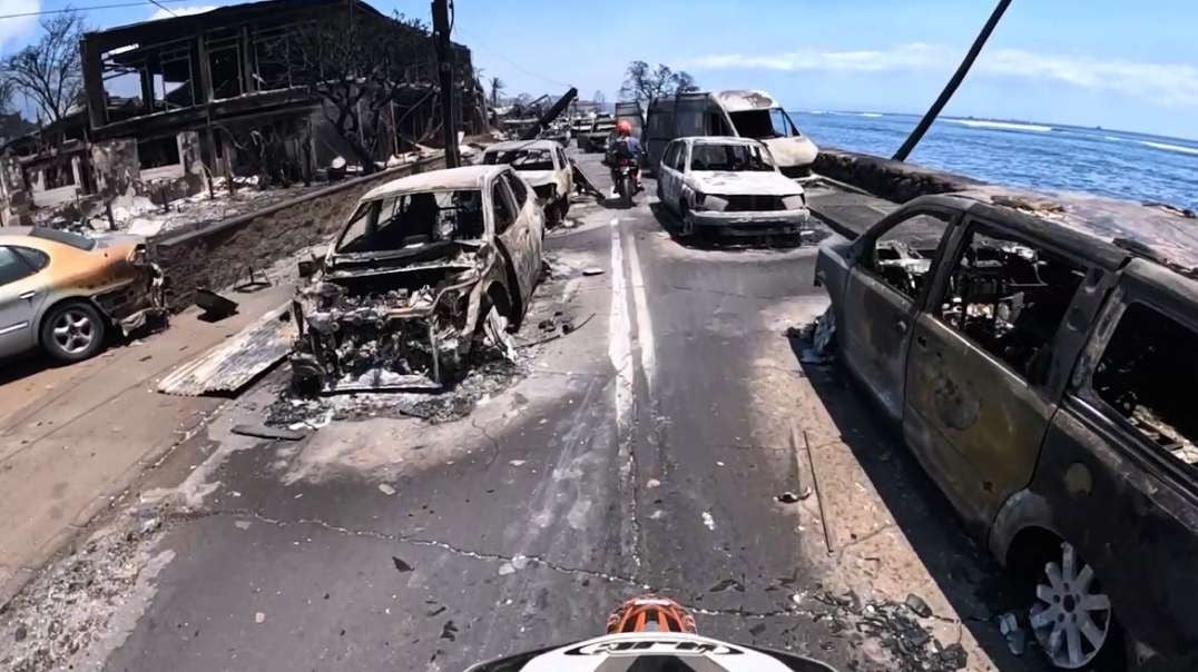 Lahaina Maui Fires The Day After Destruction - Never Before Seen Footage Fire Aftermath surviveorthrive.mp4