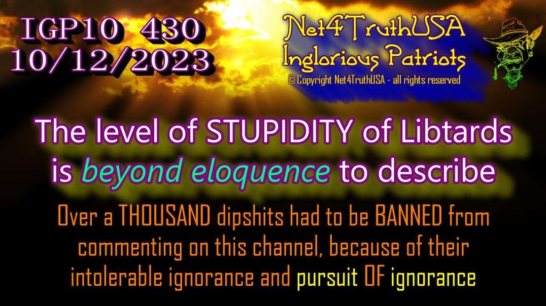 IGP10 430 - The level of STUPIDITY of Libtards is beyond eloquence to describe.mp4
