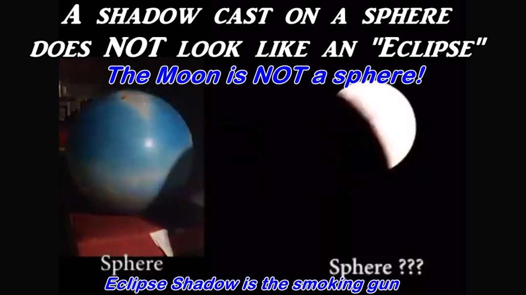 Eclipse Shadow Proves the Moon is NOT a Sphere - Case Closed