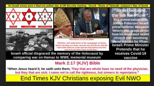An Israeli envoy wore a Nazi-era yellow star at UN Security meeting - Occult - Roots of Talmudic Judaism's Star of David