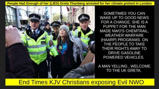 People Had Enough of her (LIES) Greta Thunberg arrested for her climate protest in London