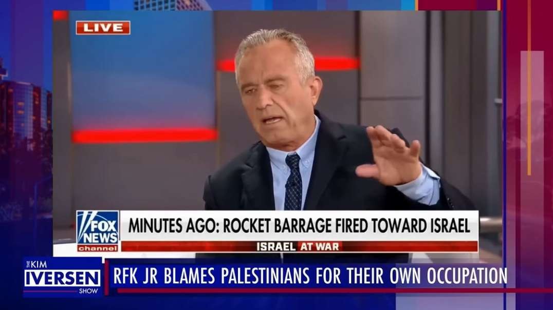 Israel Gaza War kimiversen RFK Jr Blames Palestinians For Their Living Conditions On Fox News.mp4