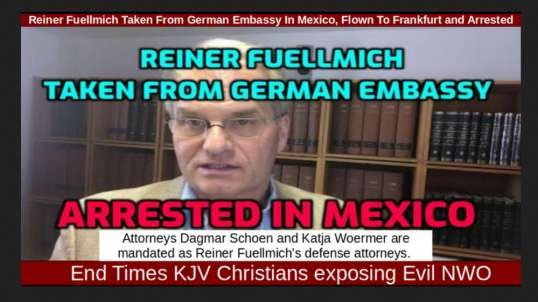 Reiner Fuellmich Taken From German Embassy In Mexico, Flown To Frankfurt and Arrested
