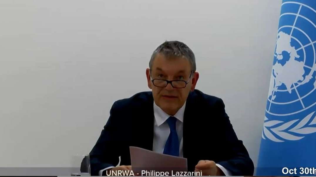Israel Gaza War Oct 30th UN Security Council UNRWA Philippe Lazzarine Speech.mp4