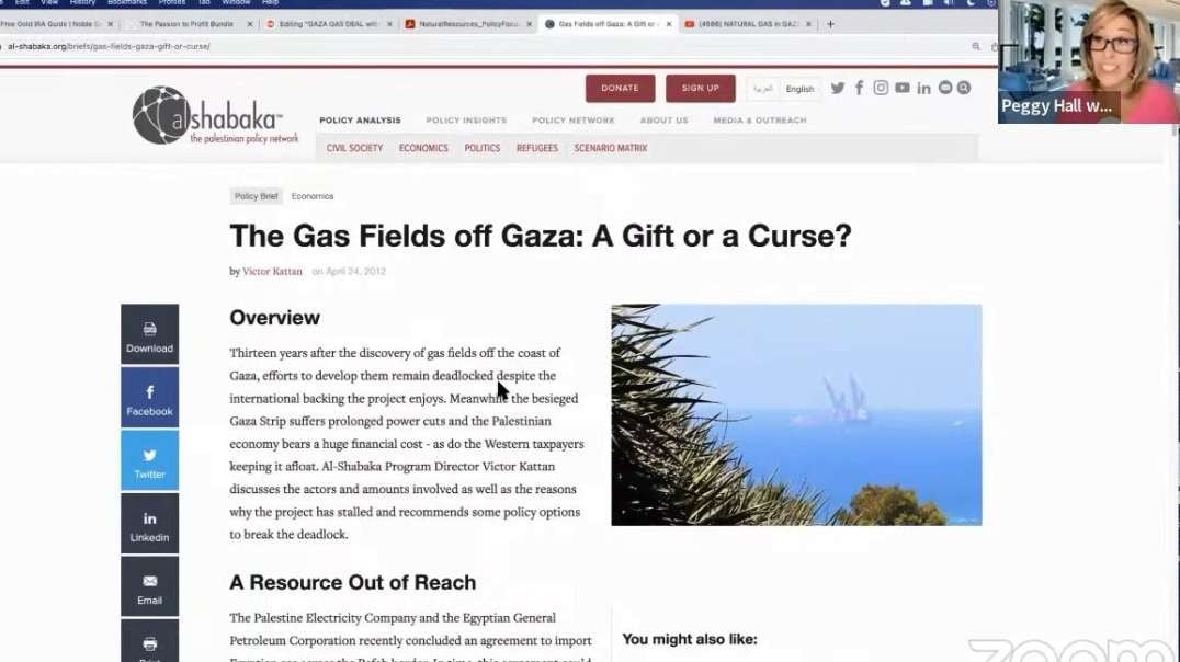 Israel Gaza War NATURAL GAS in GAZA - Who will Profit thehealthyamericanpeggyhall.mp4