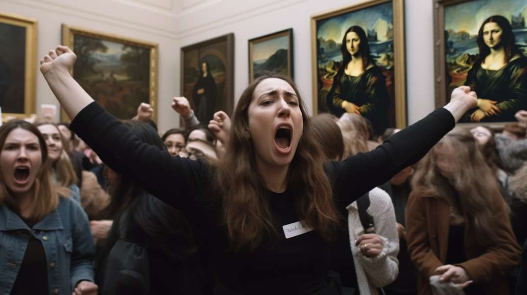 Climate Crazies Attack Louvre, AOC (Occasional Cortex) Has an Epiphany