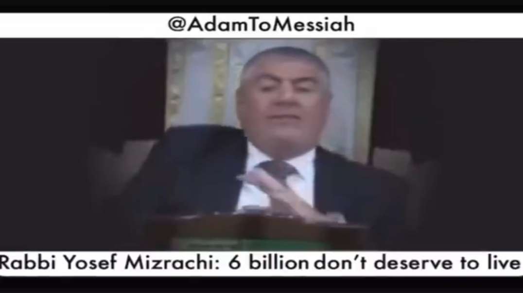RICK MIRACLE VIDEO LIBRARY #520, 2023 VIDEO, RABBI MIZRACHI 6 BILLION PEOPLE DON'T DESERVE TO LIVE
