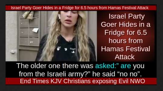 Israel Party Goer Hides in a Fridge for 6.5 hours from Hamas Festival Attack