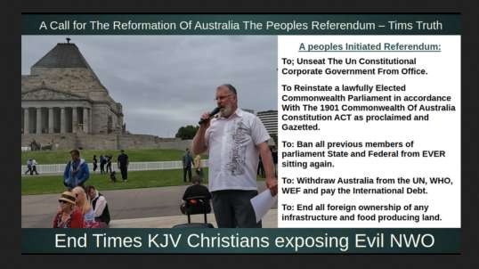 A Call for The Reformation Of Australia The Peoples Referendum