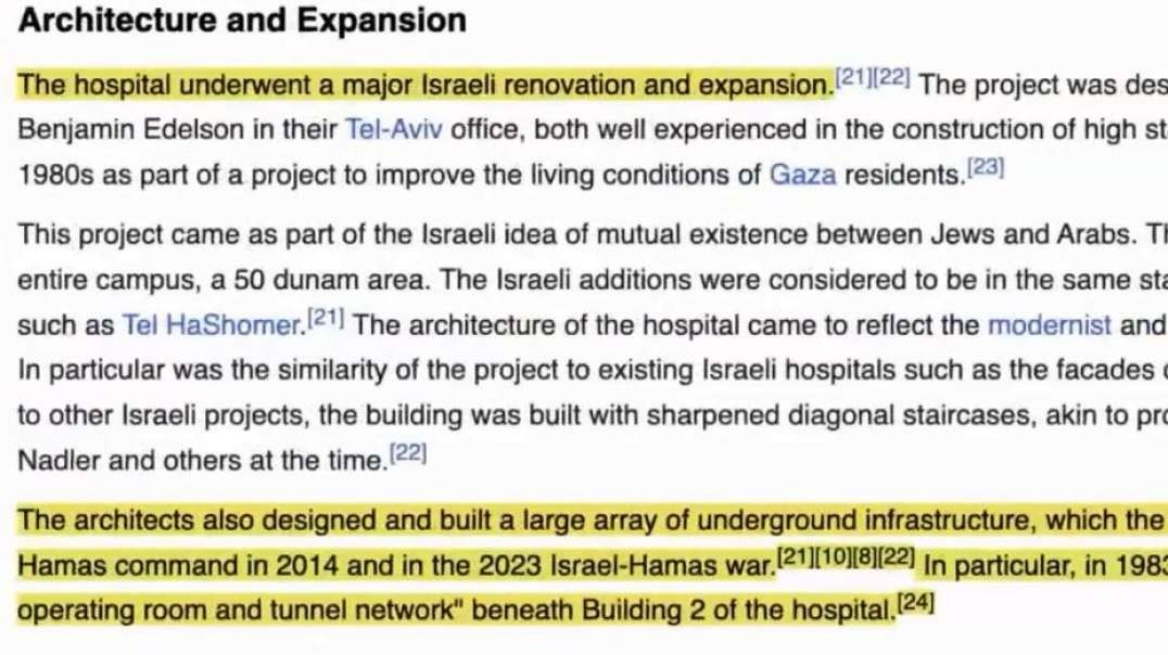 Israel Gaza War Al Shifa Hospital Tunnel Complex Built by Israel IDF in 1983.mp4