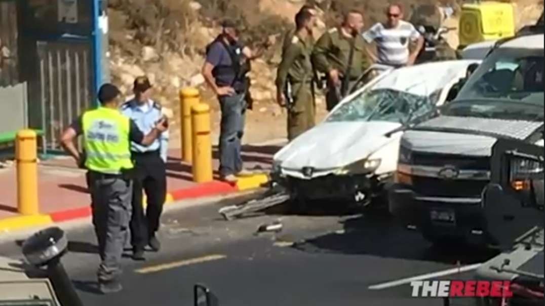 SHOCKING VIDEO Car Attack on Israeli Teens was False-Flag (Done by brainchipped-car-attacker)