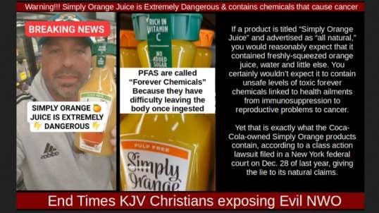 Warning!!! Simply Orange Juice is Extremely Dangerous & contains chemicals that cause cancer