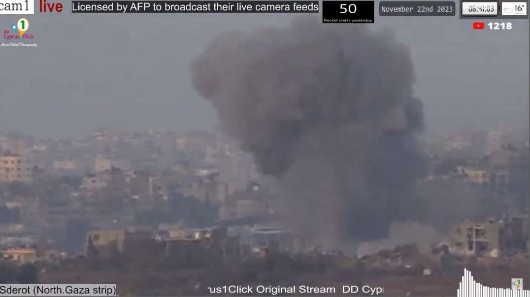 Israel Gaza War Nov 22nd Ground Activity & Bombardments 617am - 8am.mp4