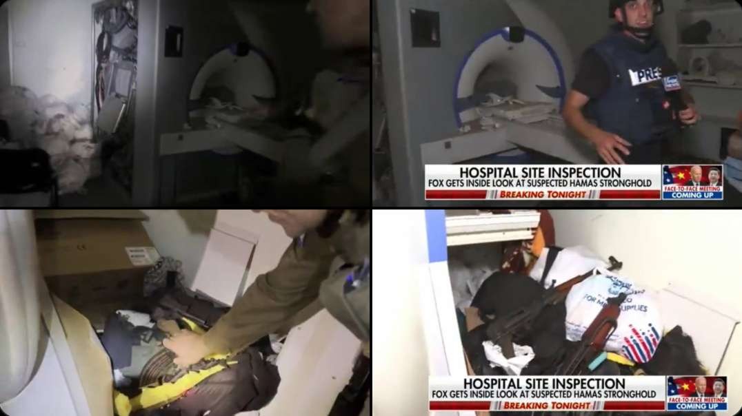 Busted IDF and Fox News getting caught planting evidence Inside Gaza’s Al-Shifa hospital