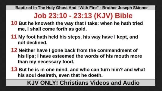 Baptized In The Holy Ghost And “With Fire” - Brother Joseph Skinner