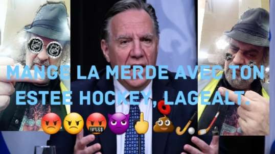 Francois Legault Also Has Screwed Priorities. 😡😠🤬👿🖕💩🏑🏒