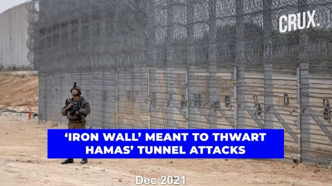Israel Gaza War Iron Wall Fence Surrounding Gaza - Did Hamas Breach It?